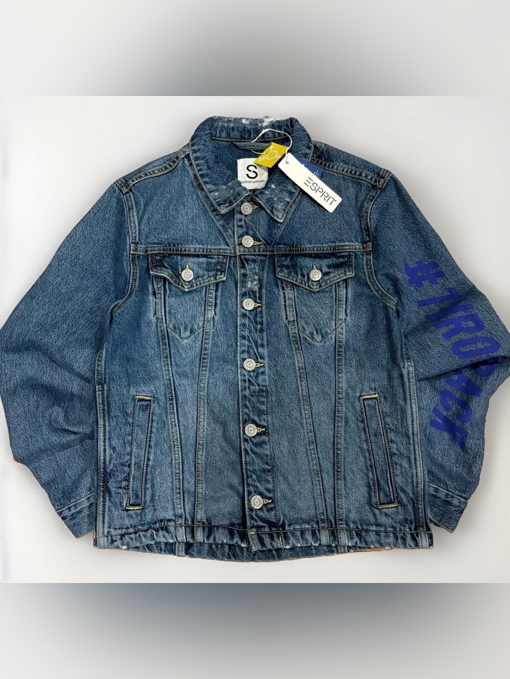 Esprit Limited Edition Denim Jacket #Throwback Trucker Small New With Tags